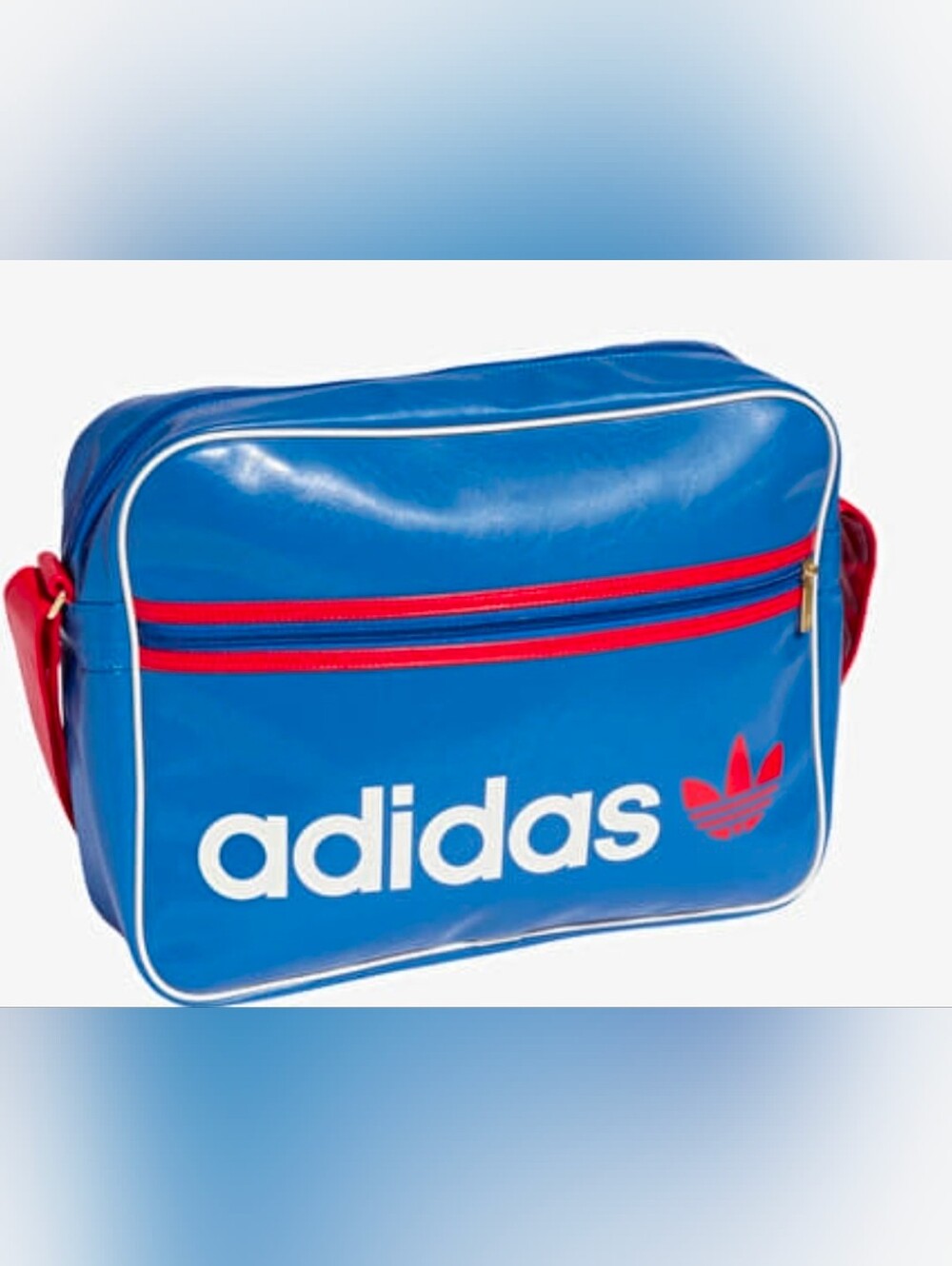 adidas Originals Blue Belt Bag with Red Accents